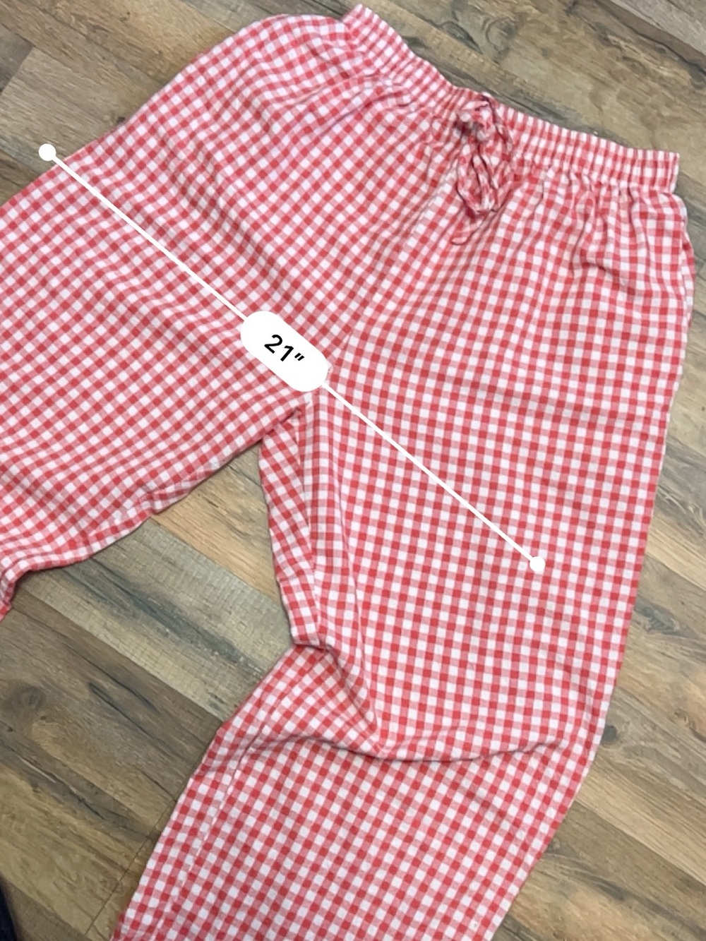 Amazon Red Gingham Ruffle Pajama Set - Picture 9 of 11